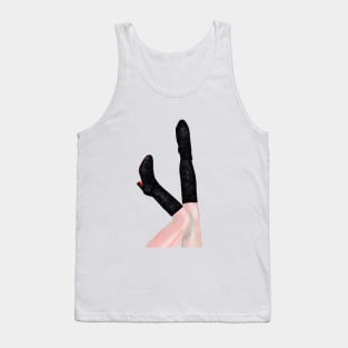 Eras Tour black glitter boots/lavender haze Tank Top